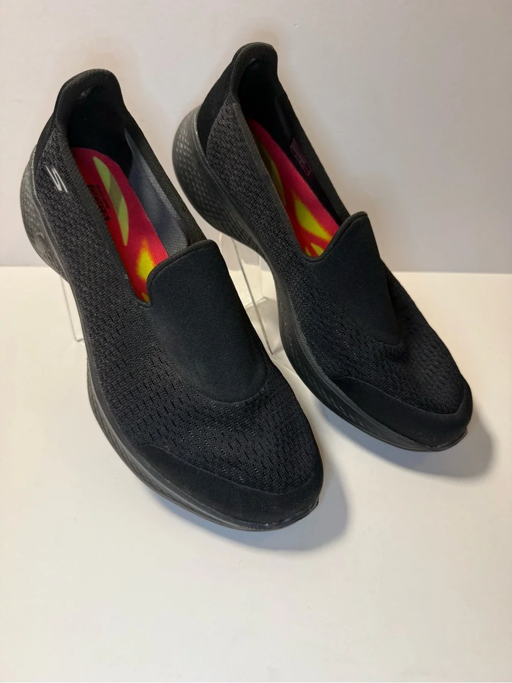 Skechers Women’s Black Slip-On Knit Sneakers
